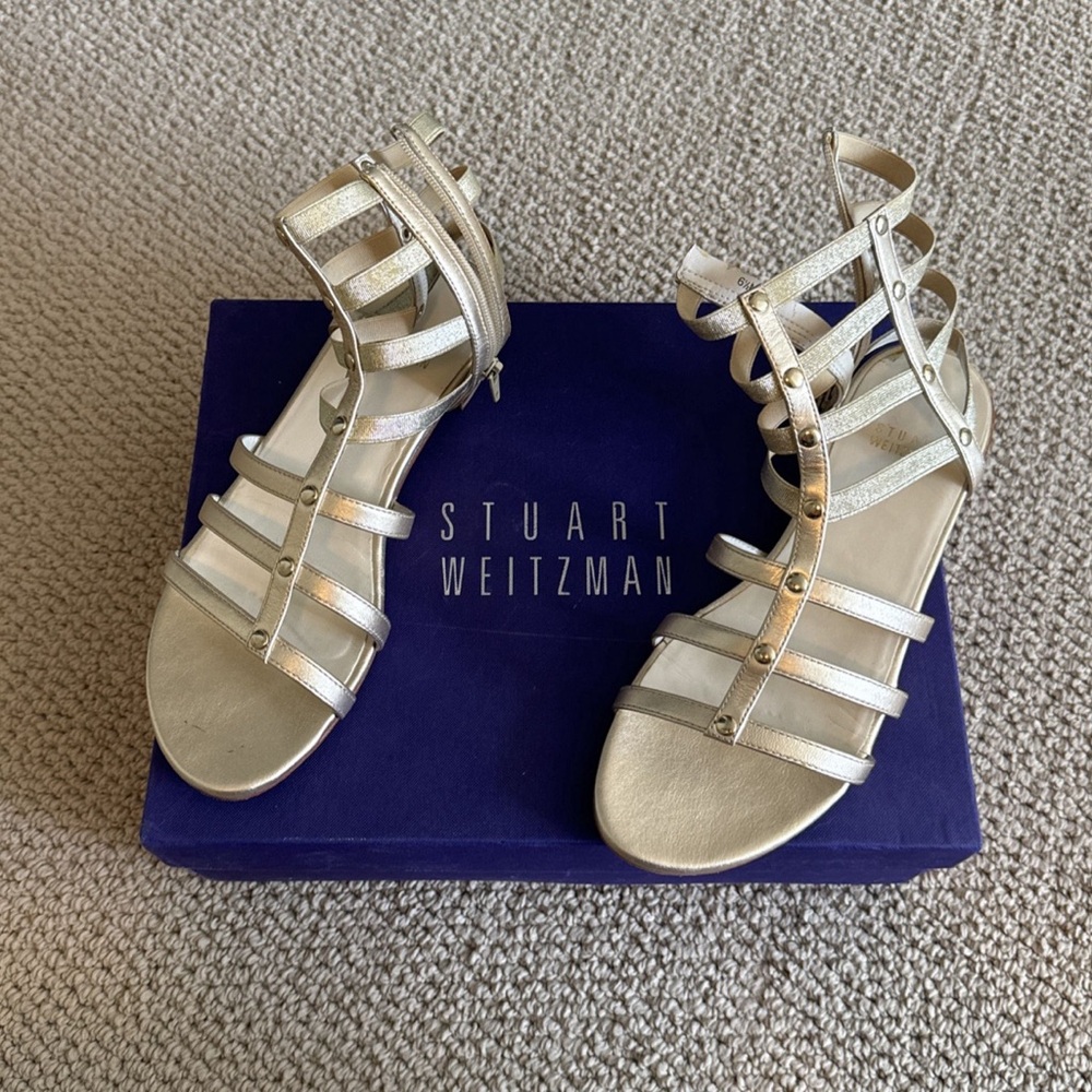 Stuart Weitzman Gladiator Sandals Size 6.5